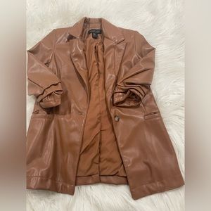 Rachel Zoe Faux Leather Blazer